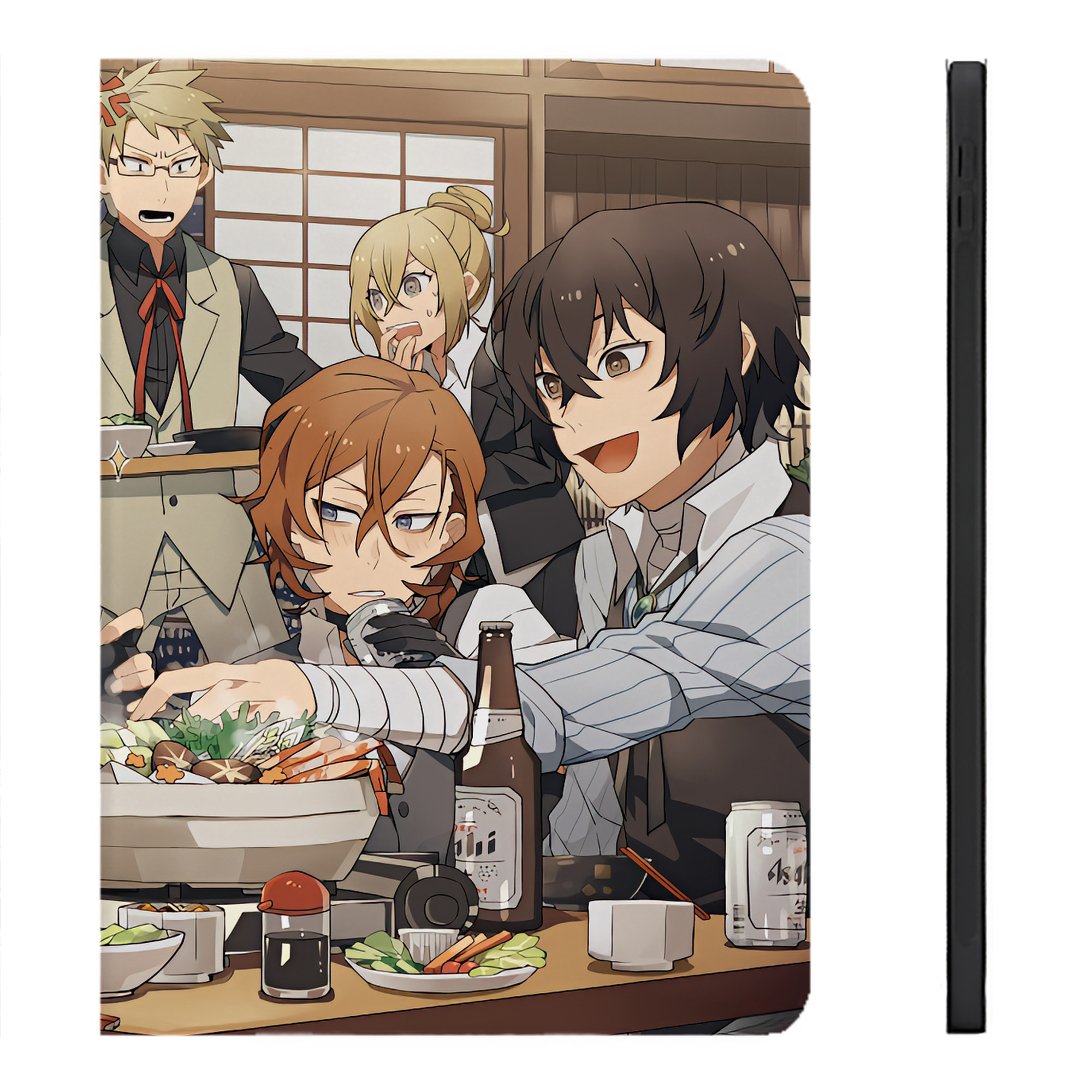 （画像用） 文豪ストレイドッグス Bungo Stray Dogs IPadケース ペンホルダー付き ブックスタイルデザイン